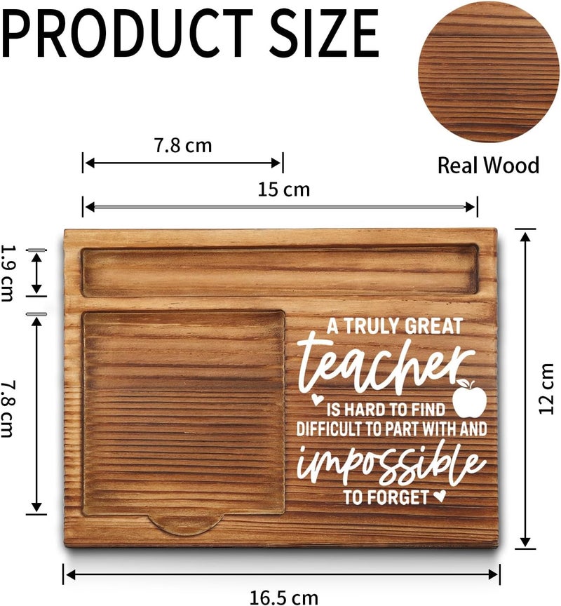 akeke Teacher Sticky Note Holder, Thank You Teacher Appreciation Gifts from Student Self-Stick Note Pad Holders GSH21 - Image 2